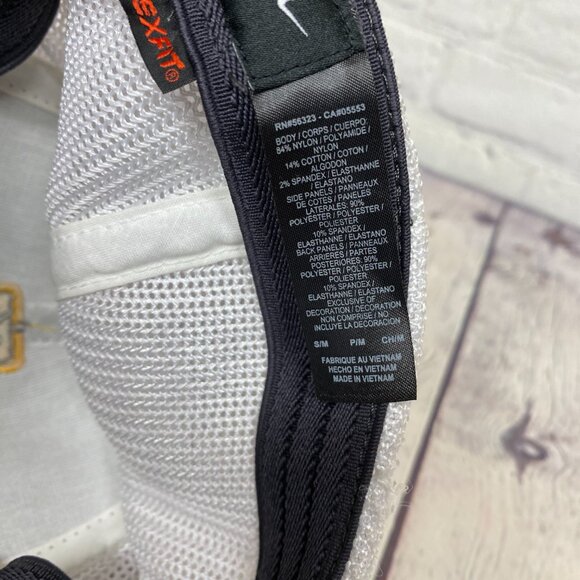 Nike Golf Hat Cap Flex Fit Gray White Mesh Size S/M - XS Energy Drink - Golfer - Picture 10 of 11